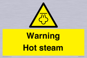 Warning Hot steam